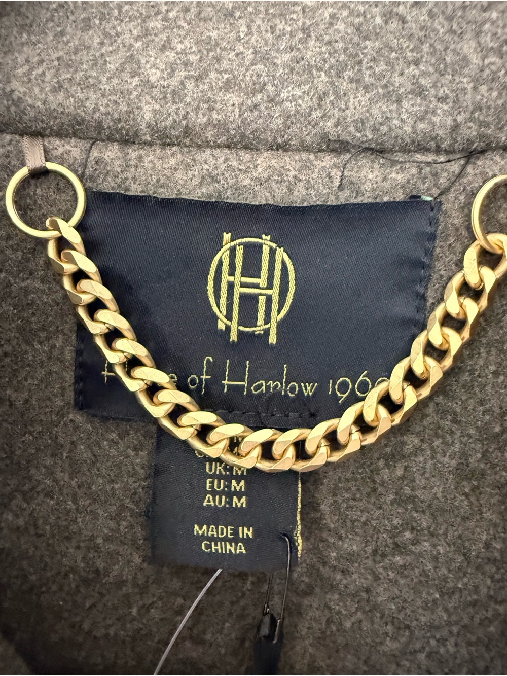 House of Harlow 1960 Cropped Jacket Chain Detail M NWT - Picture 2 of 7